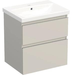 Set mobilier baie suspendat Jungborn TRENTA 60 cm cașmir mâner crom