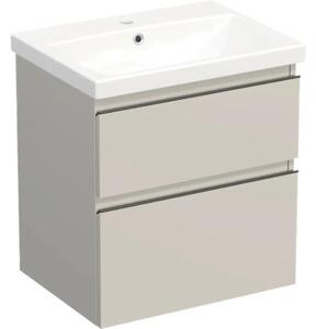 Set mobilier baie suspendat Jungborn TRENTA 60 cm cașmir mâner negru