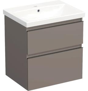Set mobilier baie suspendat Jungborn TRENTA 60 cm Basalto mâner negru
