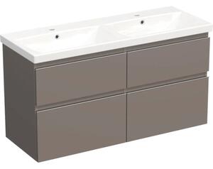 Set mobilier baie suspendat Jungborn TRENTA 120 cm Basalto mâner crom