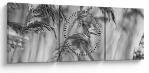 Tablou - Tei,alb-negru (cu ceas) (90x30 cm)