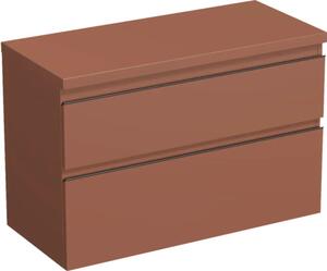 Dulap bază lavoar baie suspendat Jungborn TRENTA 100 cm PAL Cotto mâner negru