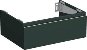 Dulap bază lavoar baie suspendat Jungborn TRENTA 70 cm PAL verde mâner argintiu