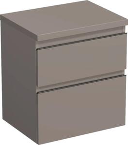 Dulap bază lavoar baie suspendat Jungborn TRENTA 60 cm PAL Basalto mâner negru