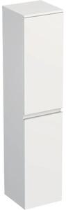 Dulap baie înalt suspendat 35x161,8 cm PAL alb mat Jungborn TRENTA dr. mâner argintiu