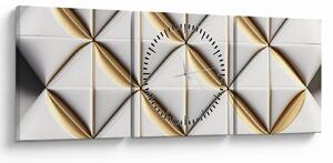 Tablou - Textura decorativă (cu ceas) (90x30 cm)