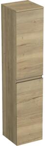Dulap baie înalt suspendat 35x161,8 cm PAL stejar Halifax Jungborn TRENTA dr. mâner negru