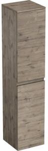 Dulap baie înalt suspendat 35x161,8 cm PAL stejar Wellington Jungborn TRENTA dr. mâner negru