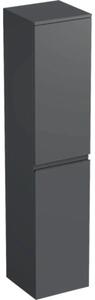 Dulap baie înalt suspendat 35x161,8 cm PAL antracit Jungborn TRENTA dr. mâner negru