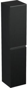 Dulap baie înalt suspendat 35x161,8 cm PAL negru mat Jungborn TRENTA dr. riflaj 2
