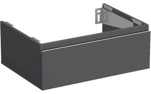 Dulap bază lavoar baie suspendat Jungborn TRENTA 70 cm PAL antracit mat mâner argintiu