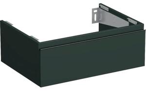 Dulap bază lavoar baie suspendat Jungborn TRENTA 70 cm PAL verde mâner negru