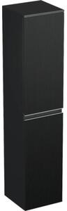 Dulap baie înalt suspendat 35x161,8 cm PAL negru mat Jungborn TRENTA dr. riflaj 1