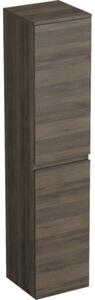 Dulap baie înalt suspendat 35x161,8 cm PAL stejar Gladstone Jungborn TRENTA dr. mâner negru
