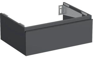 Dulap bază lavoar baie suspendat Jungborn TRENTA 70 cm PAL antracit mat mâner negru