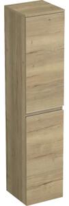 Dulap baie înalt suspendat 35x161,8 cm PAL stejar Halifax Jungborn TRENTA dr. mâner argintiu