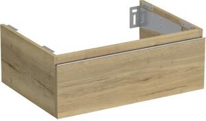 Dulap bază lavoar baie suspendat Jungborn TRENTA 70 cm PAL stejar Halifax mâner argintiu