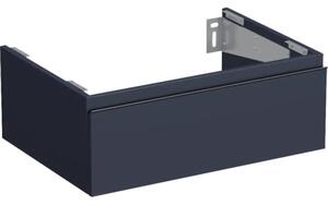 Dulap bază lavoar baie suspendat Jungborn TRENTA 70 cm PAL albastru Marino mâner negru