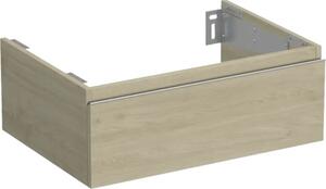 Dulap bază lavoar baie suspendat Jungborn TRENTA 70 cm PAL stejar Kendal mâner argintiu