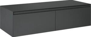 Dulap bază lavoar baie suspendat Jungborn DECEM 120x45,8 cm MDF antracit mat 2 sertare