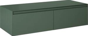 Dulap bază lavoar baie suspendat Jungborn DECEM 120x45,8 cm MDF verde mat 2 sertare