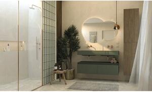 Dulap bază lavoar baie suspendat Jungborn DECEM 120x45,8 cm MDF verde mat 2 sertare