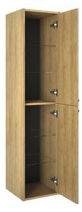 Dulap baie înalt suspendat 35x155 cm PAL stejar Jungborn PRIMUS