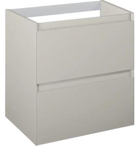Dulap bază lavoar baie suspendat Jungborn DECEM 60 cm MDF fume mat 2 sertare