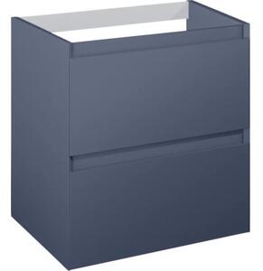 Dulap bază lavoar baie suspendat Jungborn DECEM 60 cm MDF albastru navy mat 2 sertare
