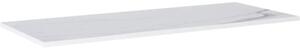Blat lavoar baie marmură compactă Calacatta alb 121x46 cm Jungborn