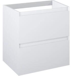 Dulap bază lavoar baie suspendat Jungborn DECEM 60 cm MDF alb lucios 2 sertare