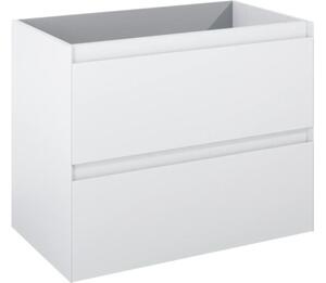 Dulap bază lavoar baie suspendat Jungborn DECEM 80 cm MDF alb mat 2 sertare