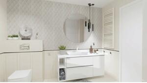 Blat lavoar baie MDF alb 121x46 cm Jungborn
