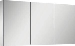 Dulap baie cu oglindă Jungborn 120,6x61,8 cm PAL gri 3 uşi