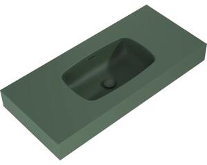 Lavoar suspendat Jungborn DECEM 100,8x46 cm verde mat