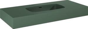 Lavoar suspendat Jungborn DECEM 100,8x46 cm verde mat