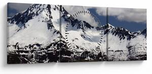 Tablou - Parcul Național Kenai Fjords (cu ceas) (90x30 cm)