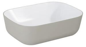 Lavoar pe blat Jungborn NONUS/DECEM 45,5x32,5 cm alb/fume mat