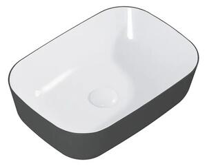 Lavoar pe blat Jungborn NONUS/DECEM 45,5x32,5 cm alb/antracit mat