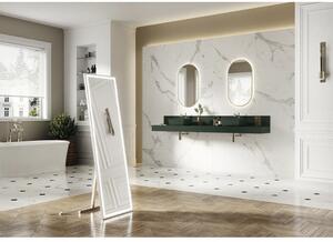 Blat lavoar baie marmură compactă verde mat 100,8x46 cm Jungborn