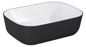 Lavoar pe blat Jungborn NONUS/DECEM 45,5x32,5 cm alb/negru mat