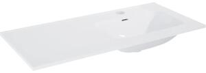 Lavoar încastrat în blat Jungborn 101x46 cm alb, cuvă pe dreapta