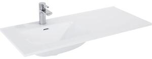 Lavoar încastrat în blat Jungborn 101x46 cm alb, cuvă pe stânga