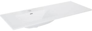 Lavoar încastrat în blat Jungborn 121(80+40)x46 cm alb, cuvă pe stânga
