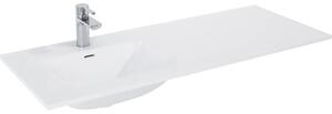 Lavoar încastrat în blat Jungborn 121(60+60)x46 cm alb, cuvă pe stânga