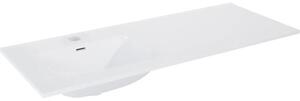 Lavoar încastrat în blat Jungborn 121(60+60)x46 cm alb, cuvă pe stânga