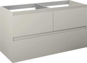 Dulap bază lavoar baie suspendat Jungborn DECEM 120 cm MDF fume mat 3 sertare