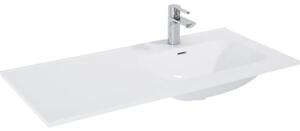 Lavoar încastrat în blat Jungborn 101x46 cm alb, cuvă pe dreapta