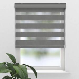 Rulou dublu Soluna D-R17 gri 160x175 cm, carcasă gri