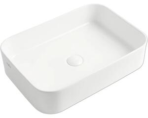 Lavoar pe blat Jungborn THREE 55X38 cm alb lucios